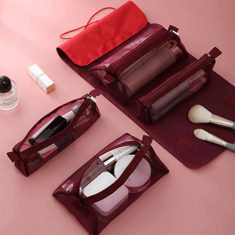 Luxury Hanging Travel Cosmetic Makeup Bags with Private Label for Girls and Women
