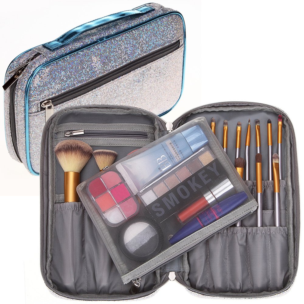 Professional Makeup Brush Organizer Bag Artist Case with Belt Strap Holder Multifunctionalb Small Cosmetic Bag Travel