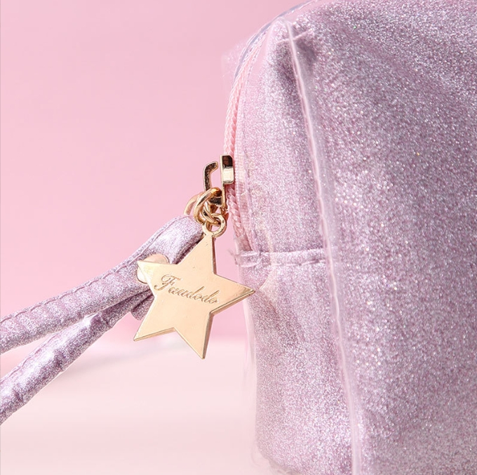Custom Female Portable Makeup Bag Small Cute Storage Bag Beautiful Girl 2024 New Transparent Cosmetic Bag