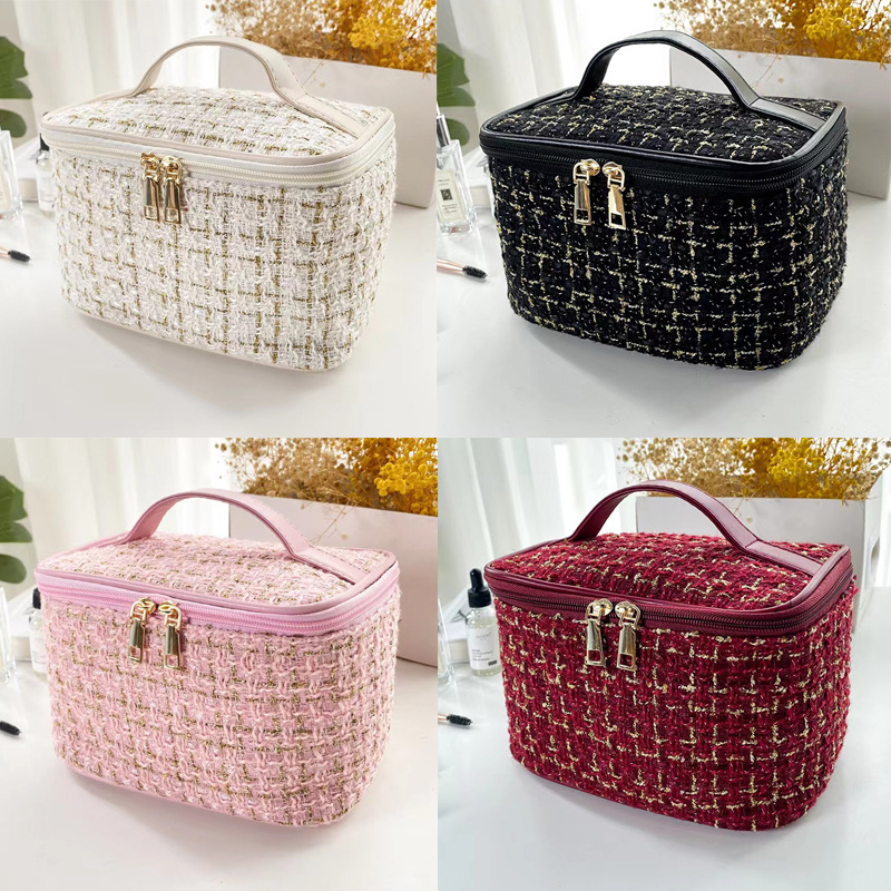 Travel Storage Bag Luxury Cosmetic Organizer Bag Fashion Makeup Bag for Women Portable Quilted Cosmetic Case