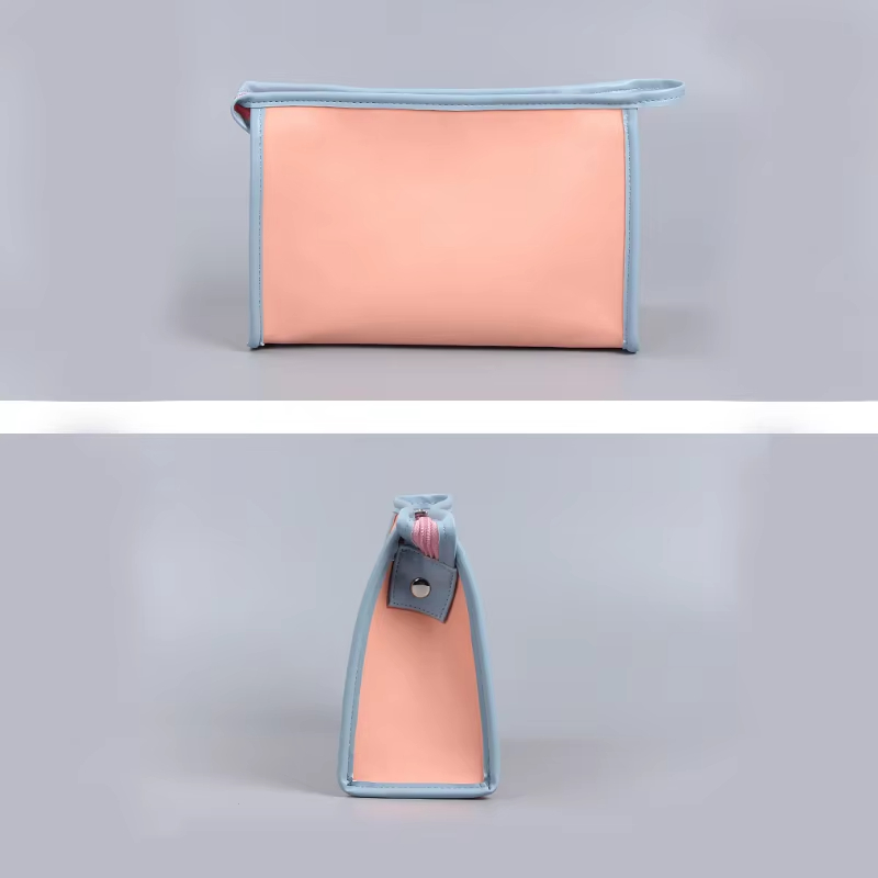 Portable Waterproof Zipper Closure Custom Luxury Fashion Tote Cosmetic Bag for Ladies Evening Make-Up Use