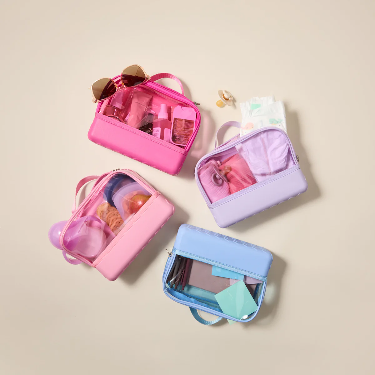 Custom Waterproof Clear Organizer Pouch EVA Beach Tote Accessories Makeup Storage Bag Travel Cosmetic Organizer