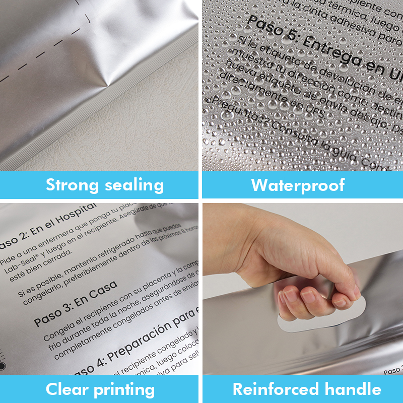 Wholesale High Quality Custom Logo Waterproof Laminated Foil Clothing Packaging Resealable Plastic Shopping Ziplock Handle Bag