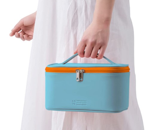 Professional Waterproof Private Label for Women With Mirror Logo Leather Luxury Travel Custom Case Box Makeup Bag