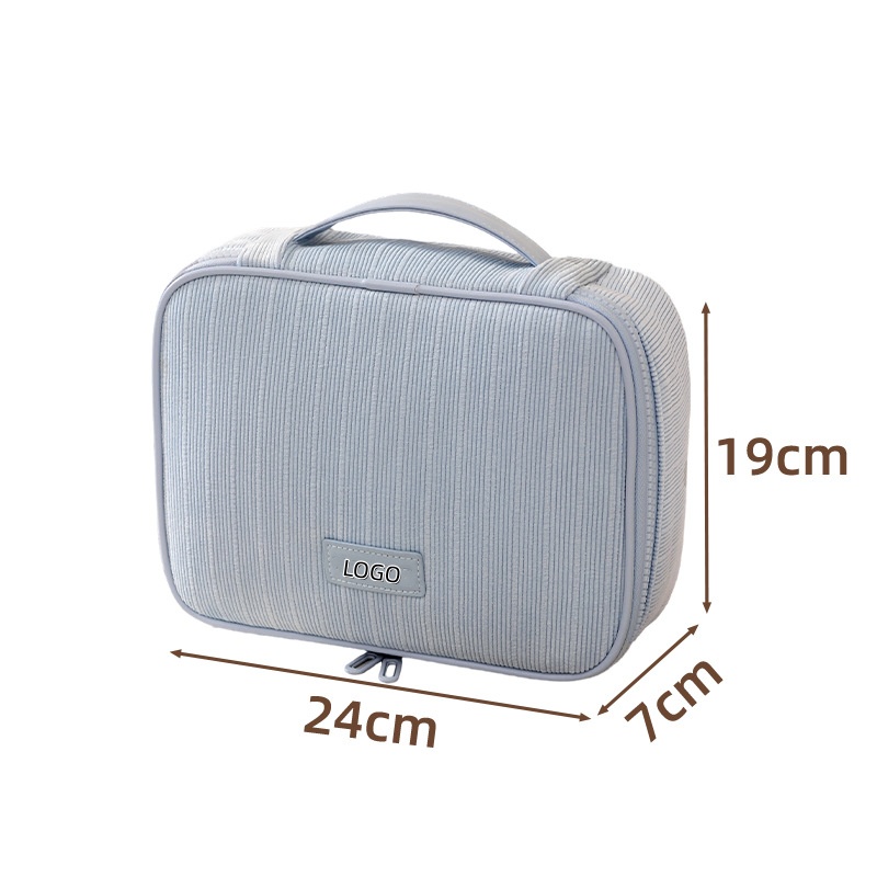 Accept Custom Materials and Logo Luxury Fashion Large Capacity Toiletry Kits Makeup Cosmetic Pouch Storage Bags for Travel
