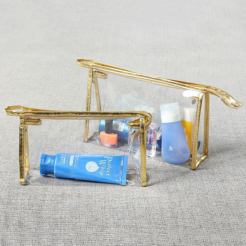 Custom Transparent PVC Toiletry Cosmetic Bag High Quality Clear EVA Travel Makeup Bag
