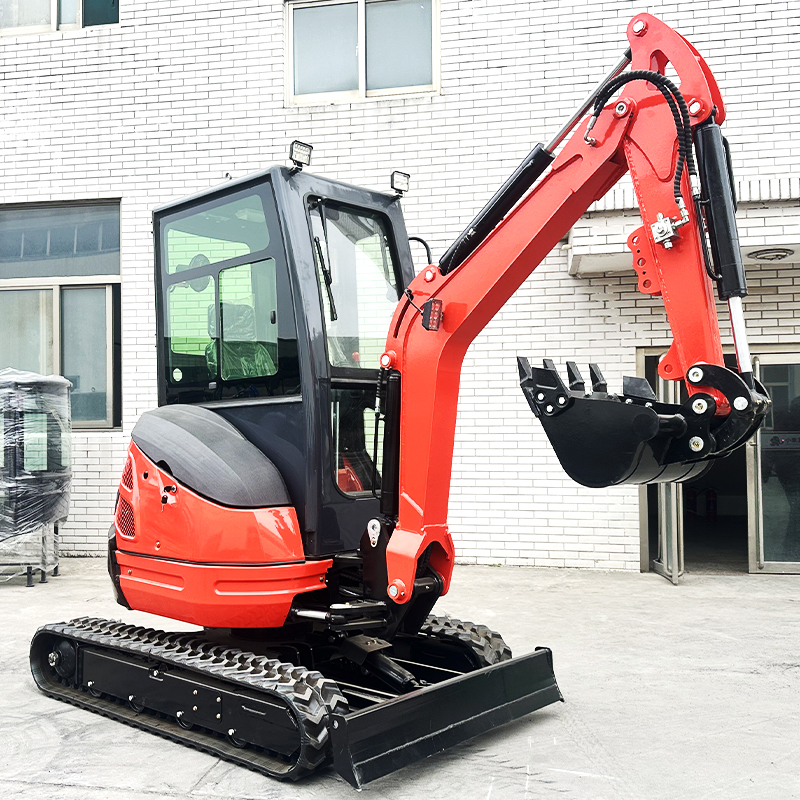 2-ton Small Excavator with Accessories EPA Certified 2000kg Mini Loader Excavator With Side Swing Arm for Farm Use