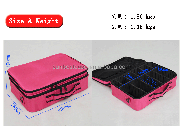Professional Makeup Case Open View