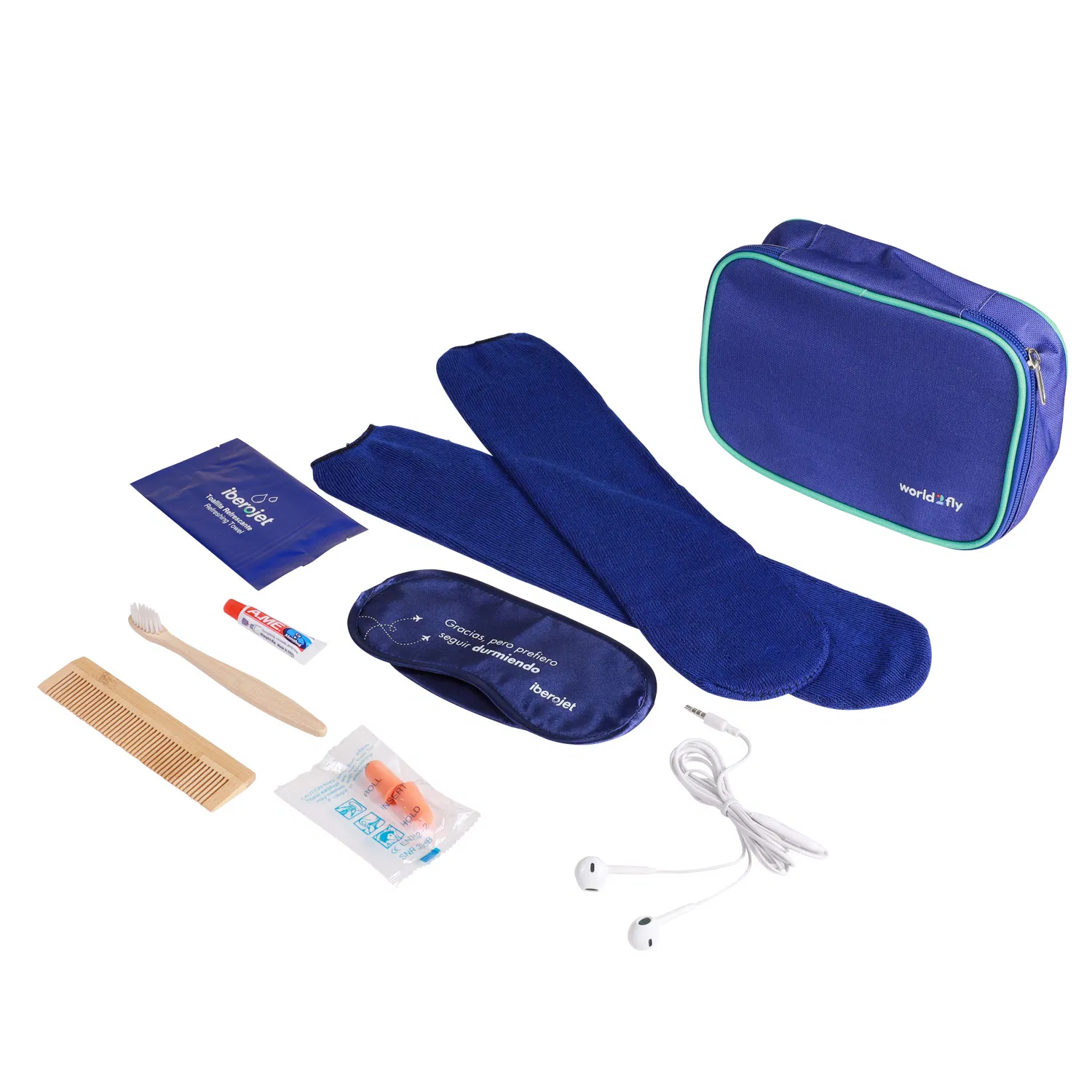 Airline Crew Laundry Shoe Headset Slipper Vanity Cosmetic Makeup Wash Toiletry Bag