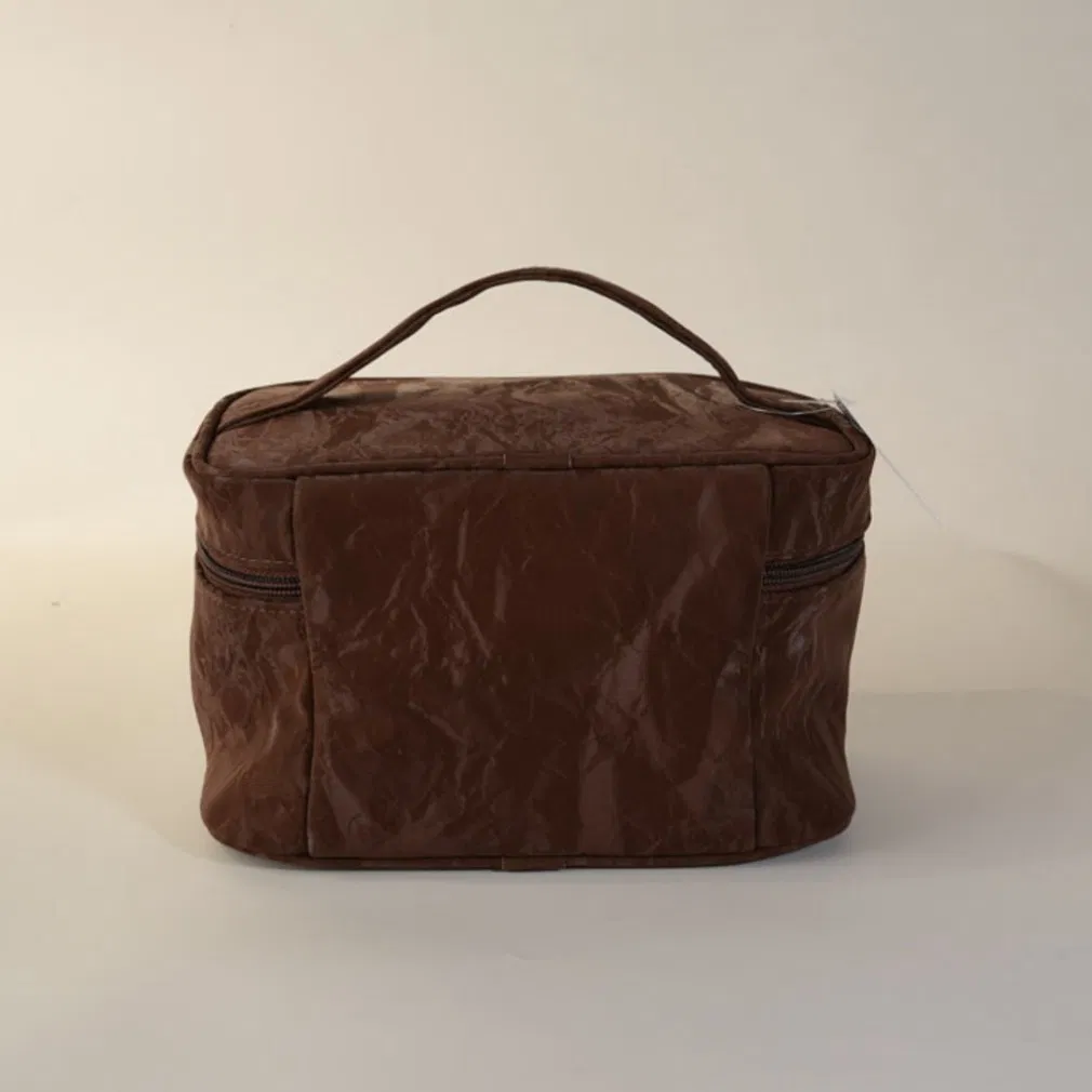 Custom Makeup Hard Box Double Zipper Travel Cosmetic Bags for Ladies Portable Beauty Vanity Makeup Case