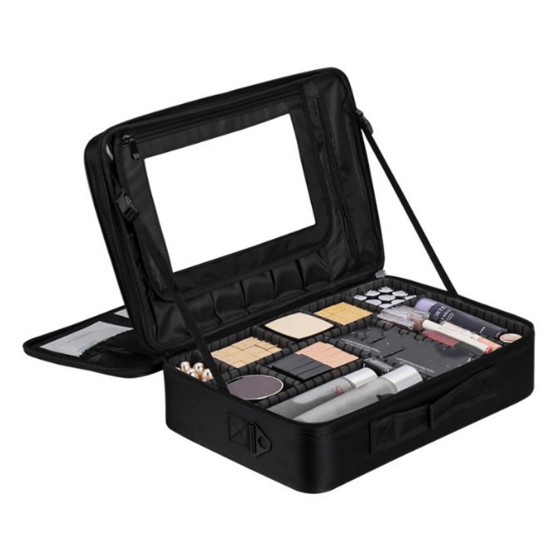 Hot Sale Professional Makeup Brushes Organizer Bag Makeup Artist Cosmetic Case Makeup Handbag Travel Portable Cosmetic Bag