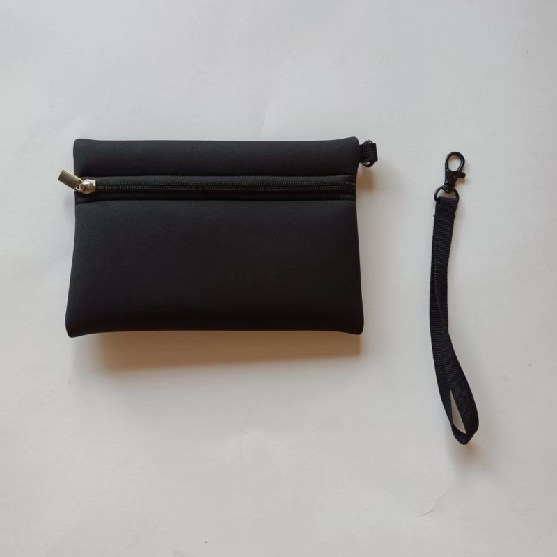 Fashion Neoprene Wristlet Bag LH Brand Custom Logo Mobile Phone Cosmetic Cases Lightweight Waterproof Zipper Closure Shopping