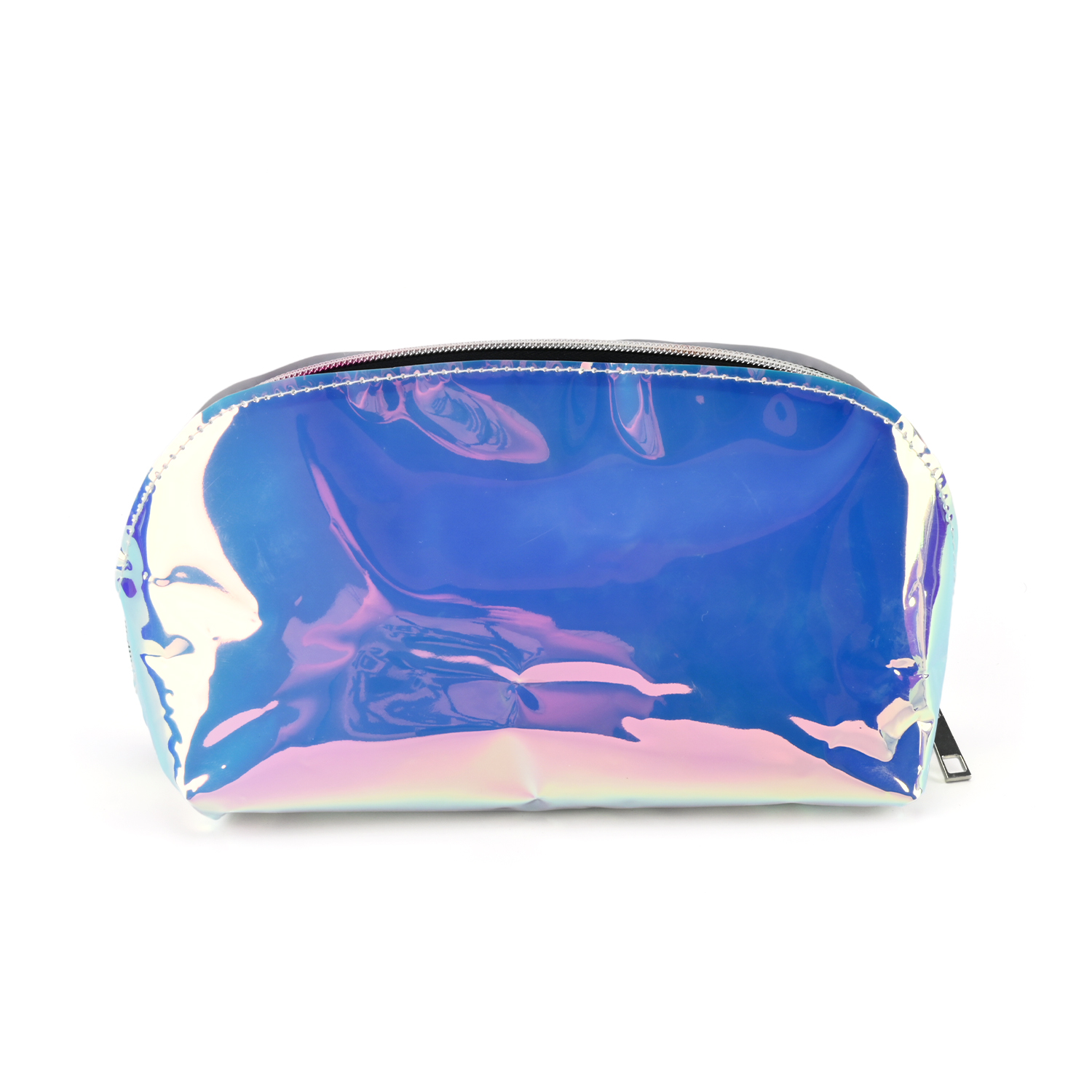 Personalized Oem Pvc Tpu Holographic Glitter Waterproof Zipper Makeup Pouch Professional Travel Cosmetic Toiletry Wash Bag