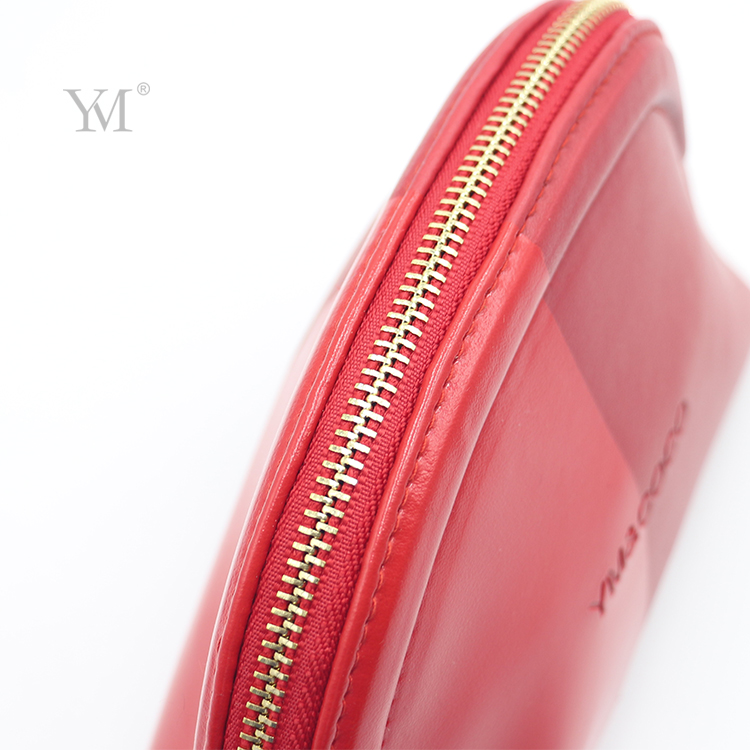 Custom Luxury Red PU Makeup Bag