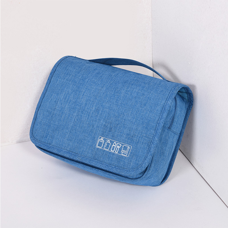 Wholesale Custom Logo Makeup Bag Waterproof and Eco-Friendly Polyester Material with Zipper Closure for Travel