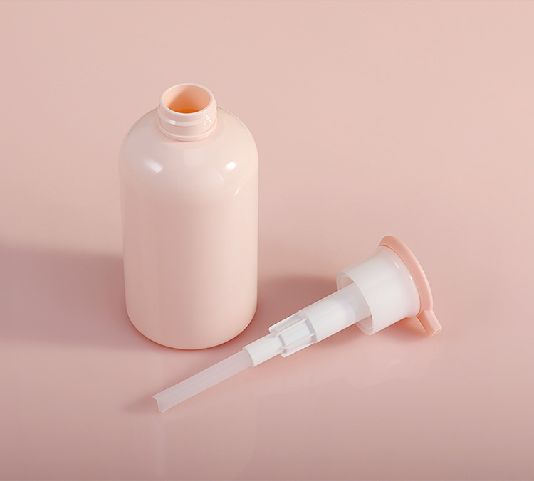 Cosmetics Round Shoulder Plastic Pump Bottle 300ml Body Lotion Bottle Toner Skin Care Cleanser Makeup Packaging Containers