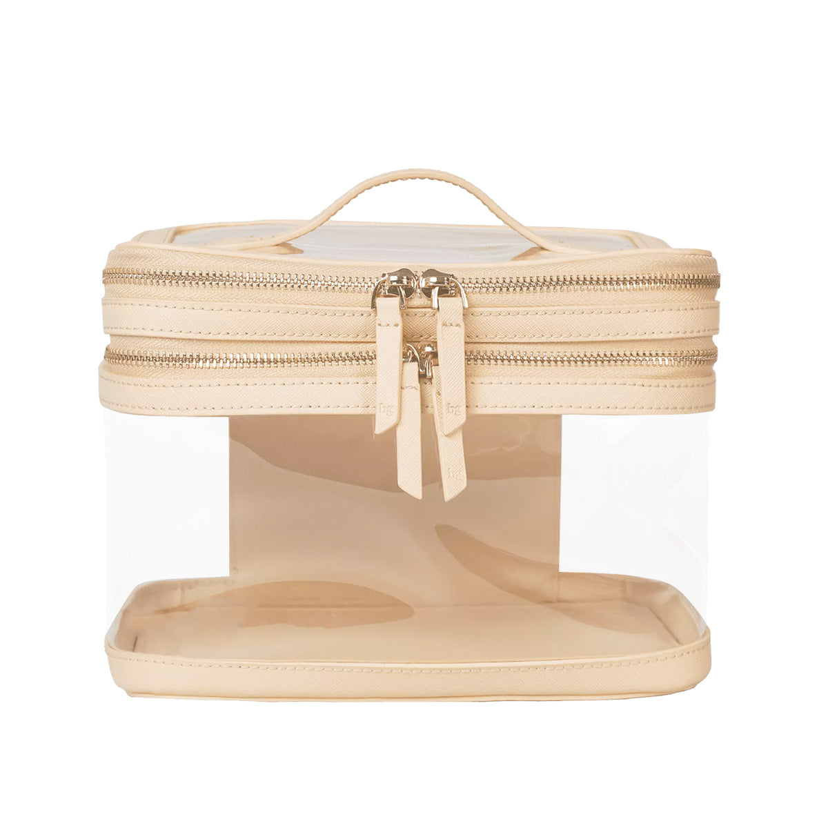 Portable Large Capacity Travel Makeup Case Custom Logo Clear Cosmetic Bag Zipper Pvc Leather Waterproof Skincare Bag For Women