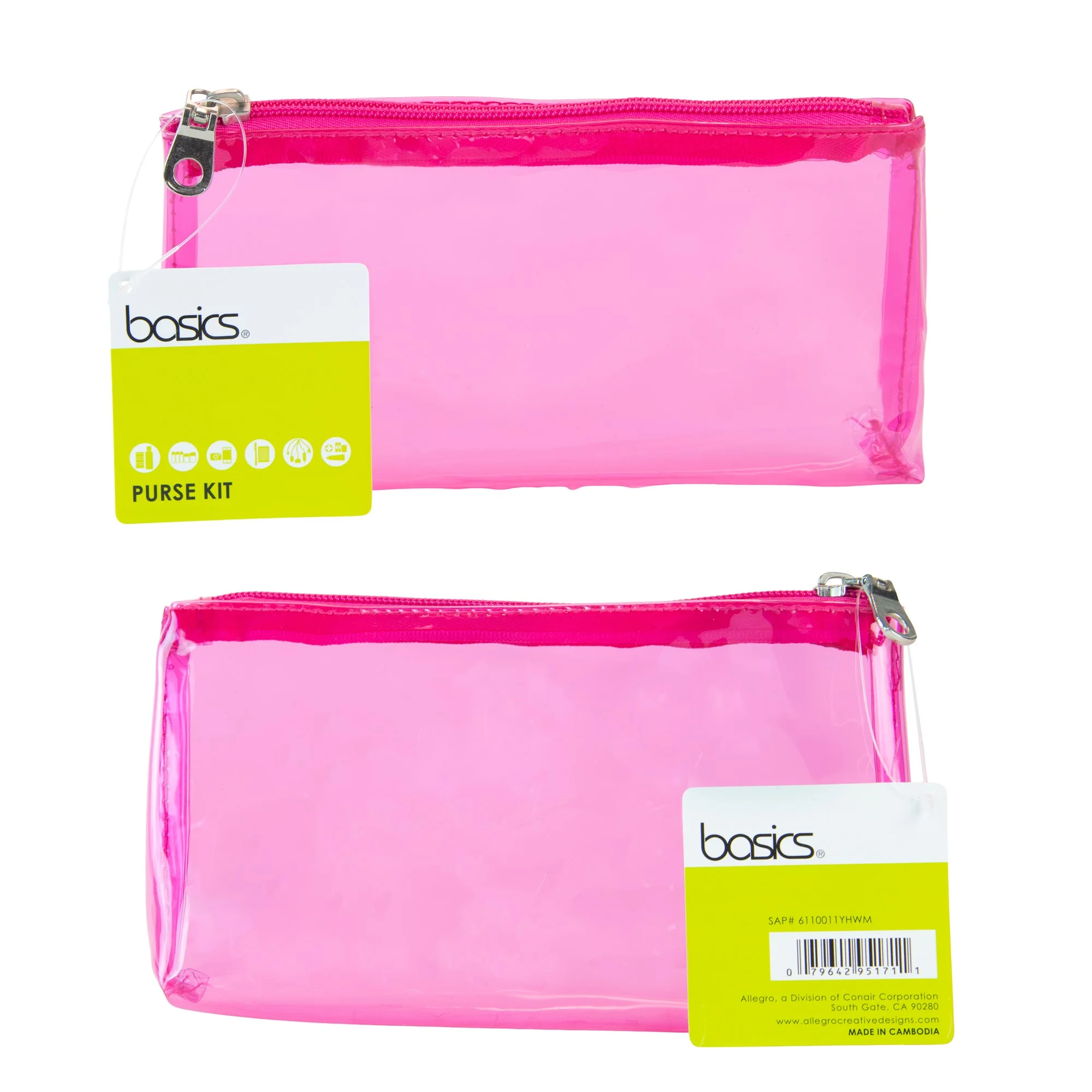 Simply Stylish Transparent Water Proof PVC Zippered Durable Customized Toiletry Travel Cosmetic Make Up Bag