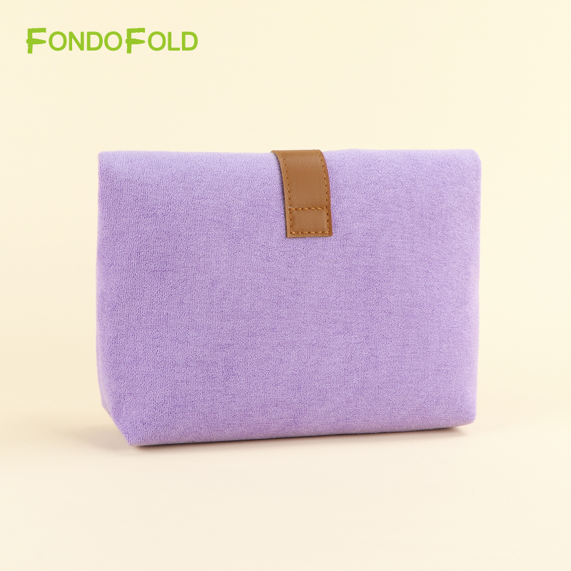 Custom Towel Fashion Cosmetic Pouch Bag Makeup Clutch