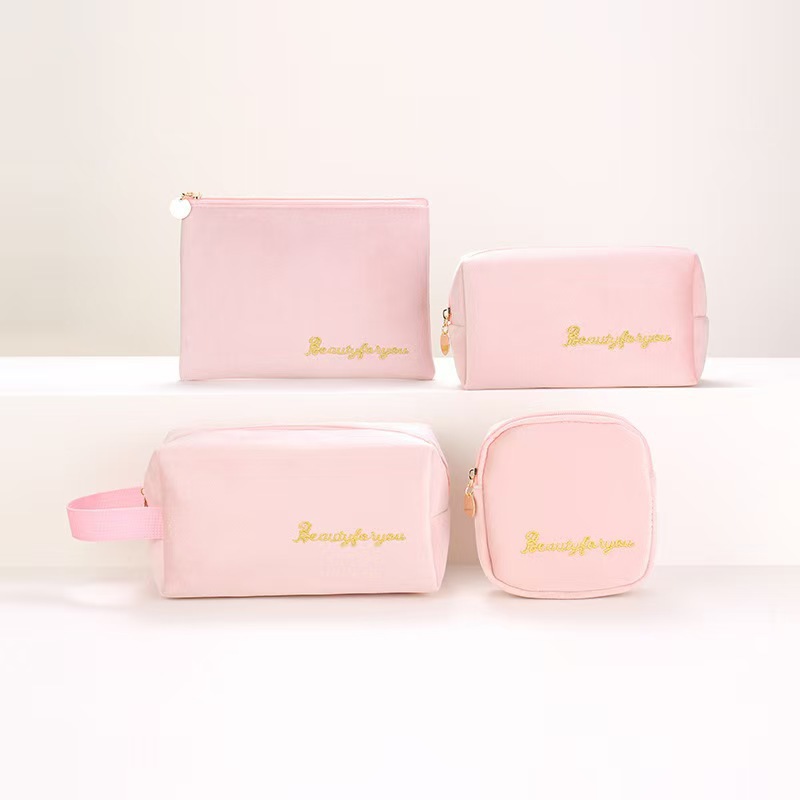 2025 Custom logo Velvet Cosmetic Bag Private Label Custom Makeup Bag Cases Pouch Set Make up Bags