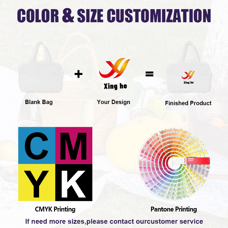 Fashionable Eco-Friendly PVC Cosmetic Bag with Custom Logo Zipper Closure