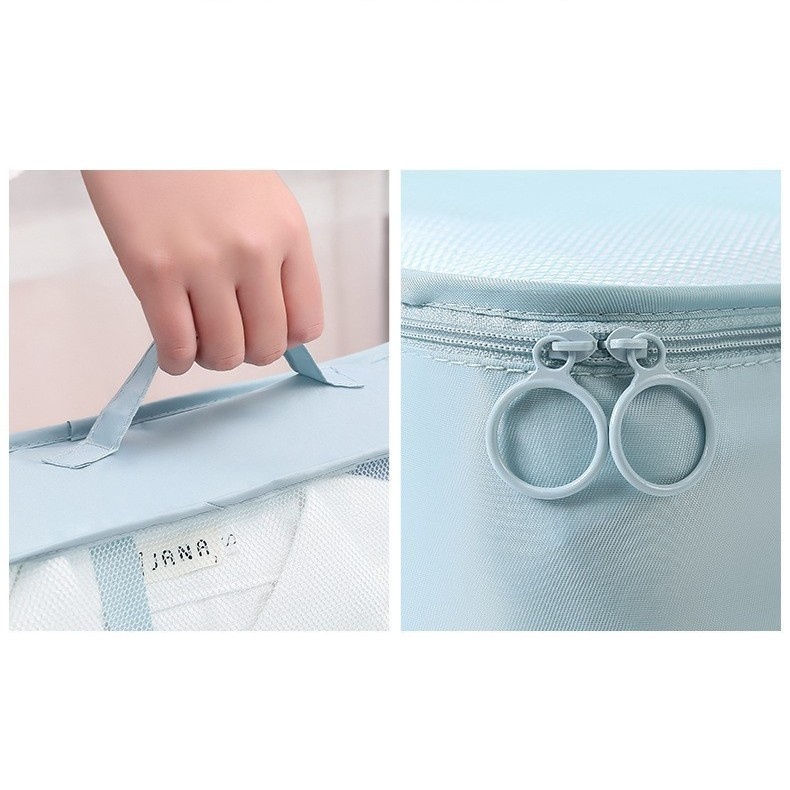 Wholesale Custom OEM Factory 7PCS Compression Packing Cubes Set Lightweight Travel Storage Bags Luggage Organizer Bulk Supply