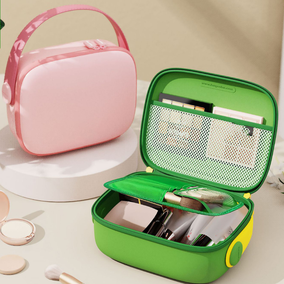 SENYU EVA Best Sell Custom Hanging Travel for Women Waterproof Makeup Cosmetic Bag Zipper Closure Fashion Style Daily Use