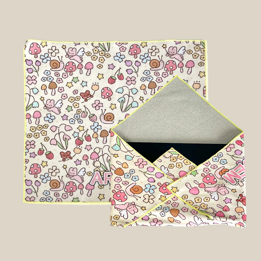 Custom Fashionable Magic Non-Adhesive Tape Organizer Scratch-resistant Lens Camera Protection Magic Cloth Makeup Bag