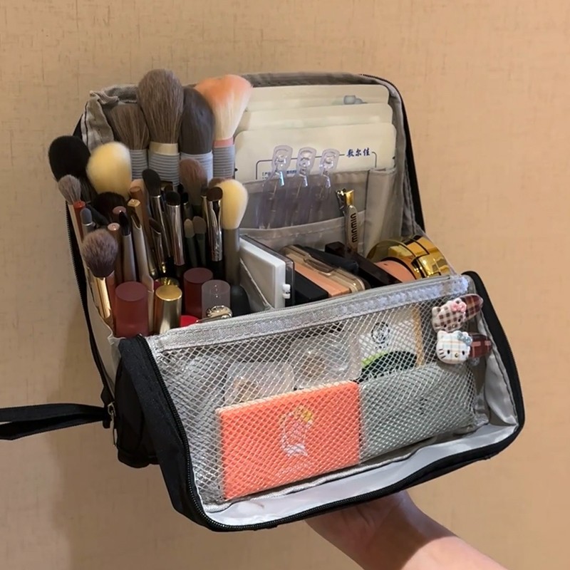 Large Foldable Cosmetic Bags Travel Toiletries Organizer Waterproof Storage Make Up Cases Big Makeup Bag
