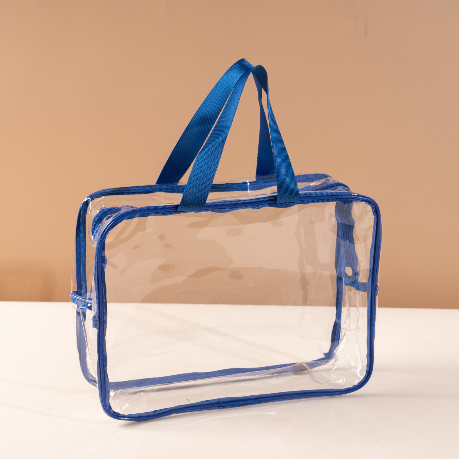 Wholesale Clear Carrying Bag Waterproof Makeup Clear Pouch Durable Pvc Travel Carry Bags Cosmetic Transparent PVC Cosmetic Bag