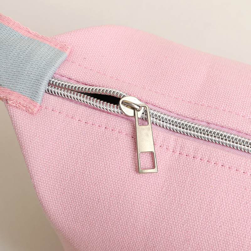 Custom Logo Portable Canvas Light Weight Makeup Cosmetic Bag Travel Make Up Organizer Pouch Toiletry Organizer Makeup Bag