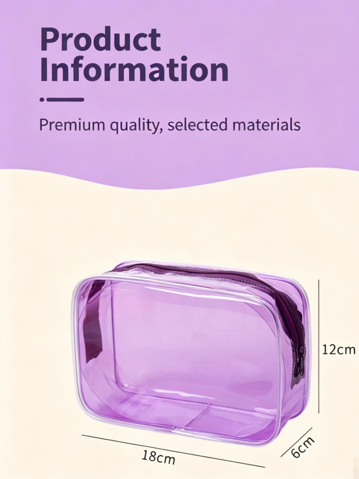 Clear Makeup Pouch Style 2
