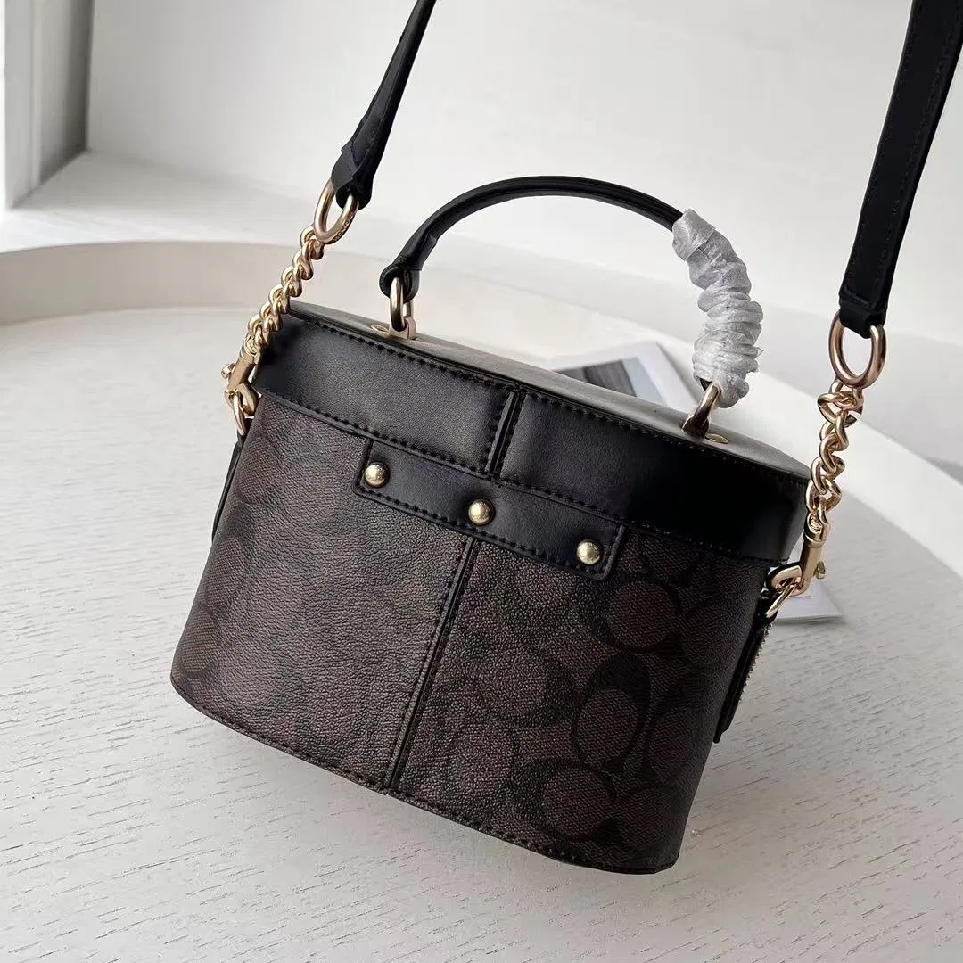 Premium Small Vanity Handbag Ladies Fashion Lock Closure Shoulder Bag