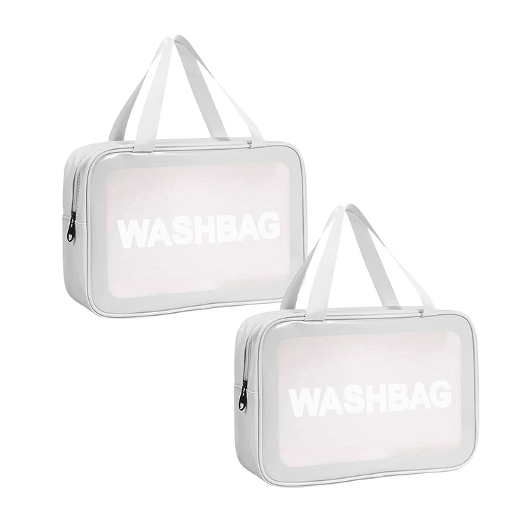 Custom logo Waterproof Toiletry Bags Make up Bag Transparent clear Pvc Cosmetic Makeup Pouch Bag with Zipper