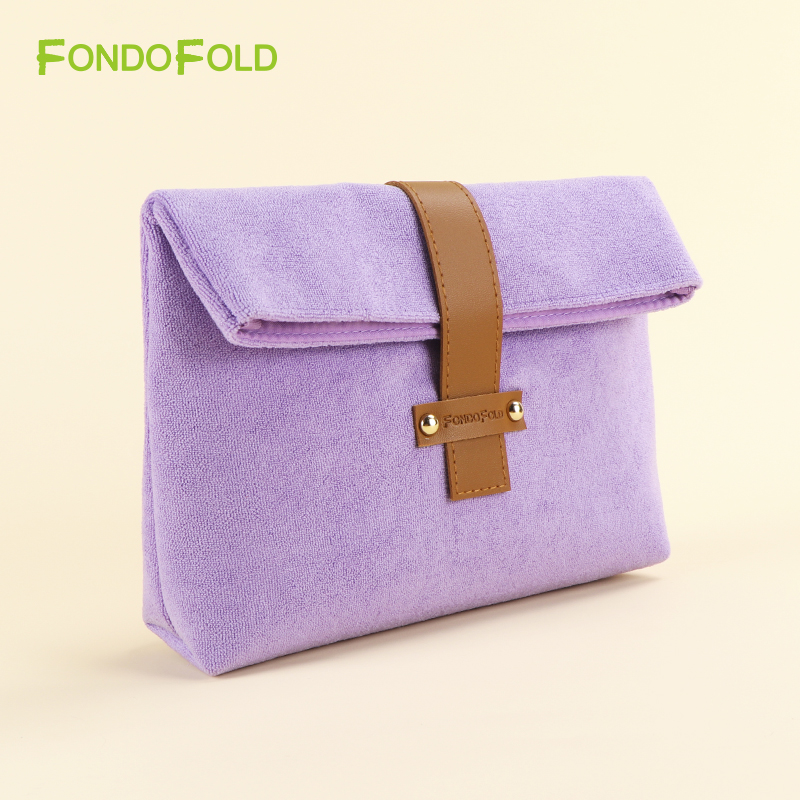 Custom Towel Fashion Cosmetic Pouch Bag Makeup Clutch