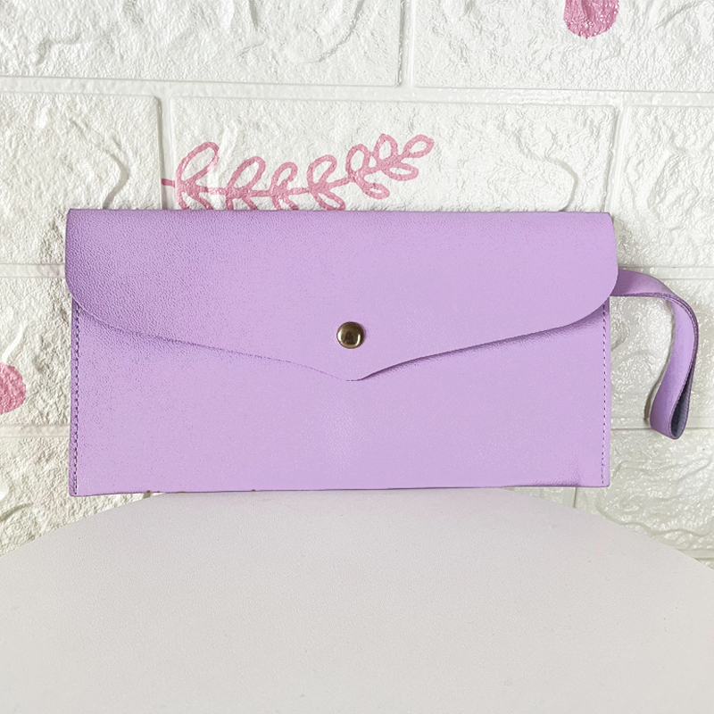 Best Seller Professional Makeup Bag Button-Up Envelope Bags Custom Cosmetic Purse Organizer Ladies Clutch Makeup Bags