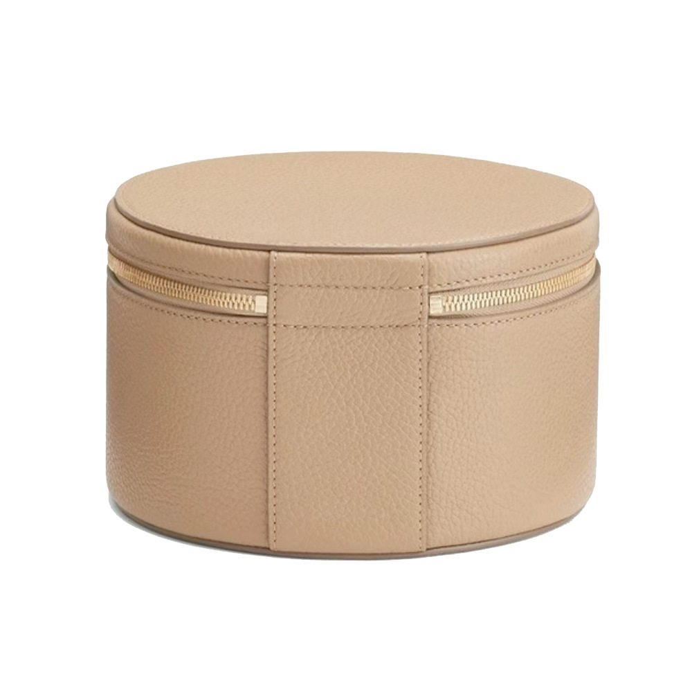 Custom Logo Private Label Vegan PU Leather Water Resistant Large Makeup Bag Zippered for Bag Cosmetic Organizer Women Girls