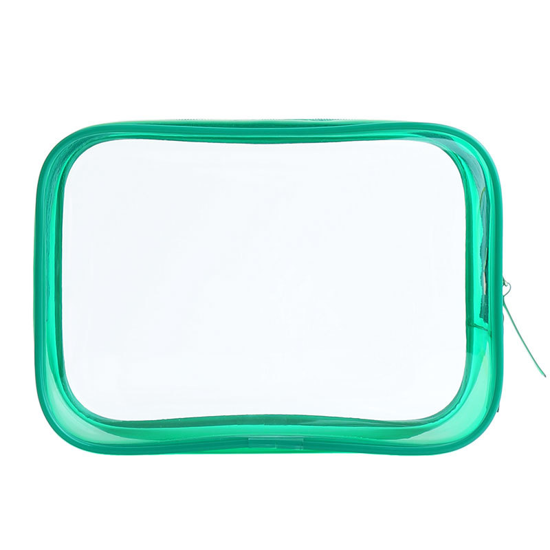 Customized Transparent Waterproof Make Up Bag Portable PVC Plastic Cosmetic Makeup Zipper For Vacation Travel