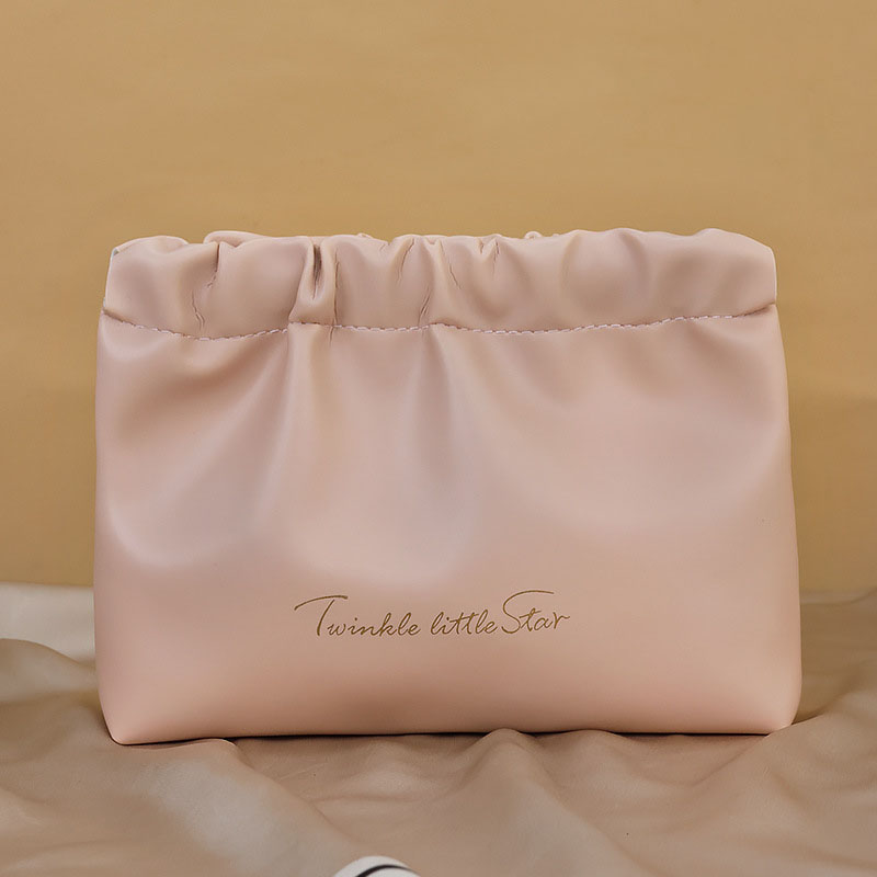 Fashionable Large Capacity Waterproof PU Makeup Bags with Cover Closure for Travel Toiletries and Cosmetics Storage
