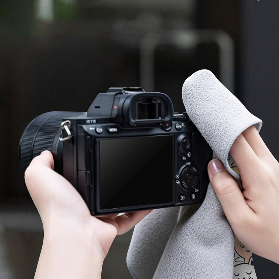 Custom Fashionable Magic Non-Adhesive Tape Organizer Scratch-resistant Lens Camera Protection Magic Cloth Makeup Bag