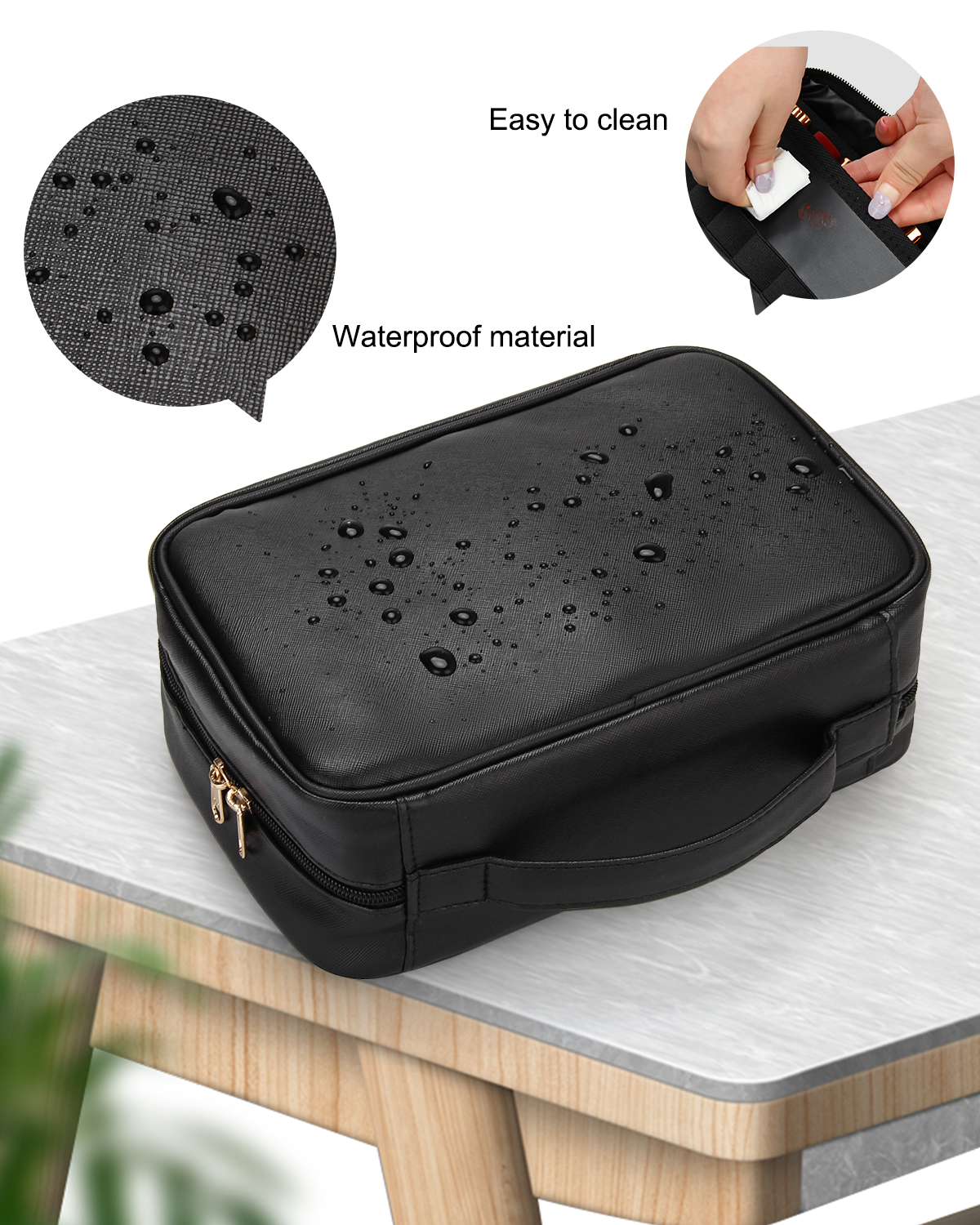 Relavel Lipstick Holders 60 Pcs Slots Professional Makeup Case Portable Lipstick Bag Lipstick Organizer with Elastic Bands