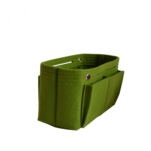 Customized Eco-Friendly Polyester Makeup Bag Insert Large Foldable Handbag Purse Organizer Logo