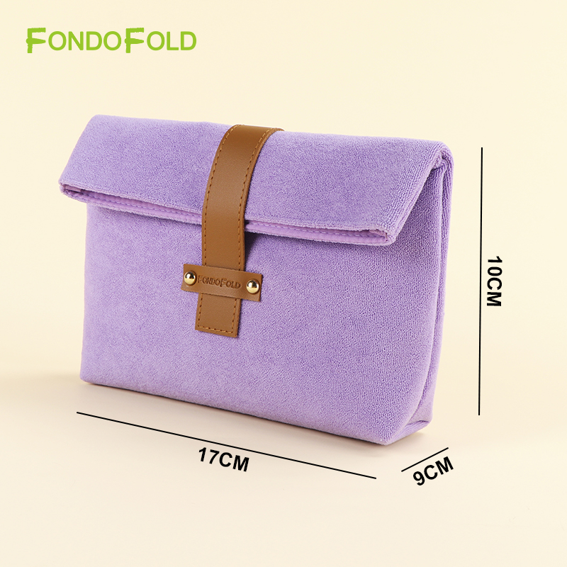 Custom Towel Fashion Cosmetic Pouch Bag Makeup Clutch