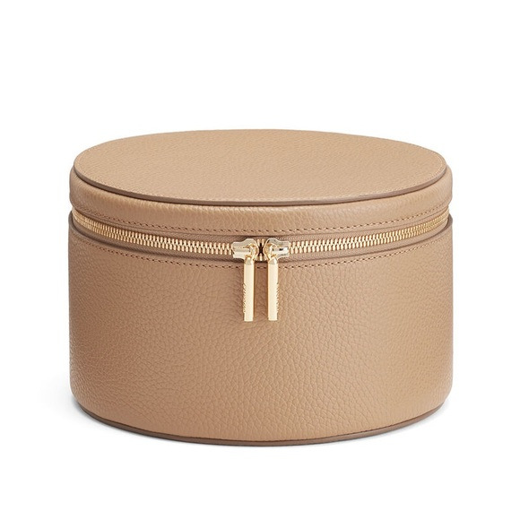 Custom Logo Private Label Vegan PU Leather Water Resistant Large Makeup Bag Zippered for Bag Cosmetic Organizer Women Girls