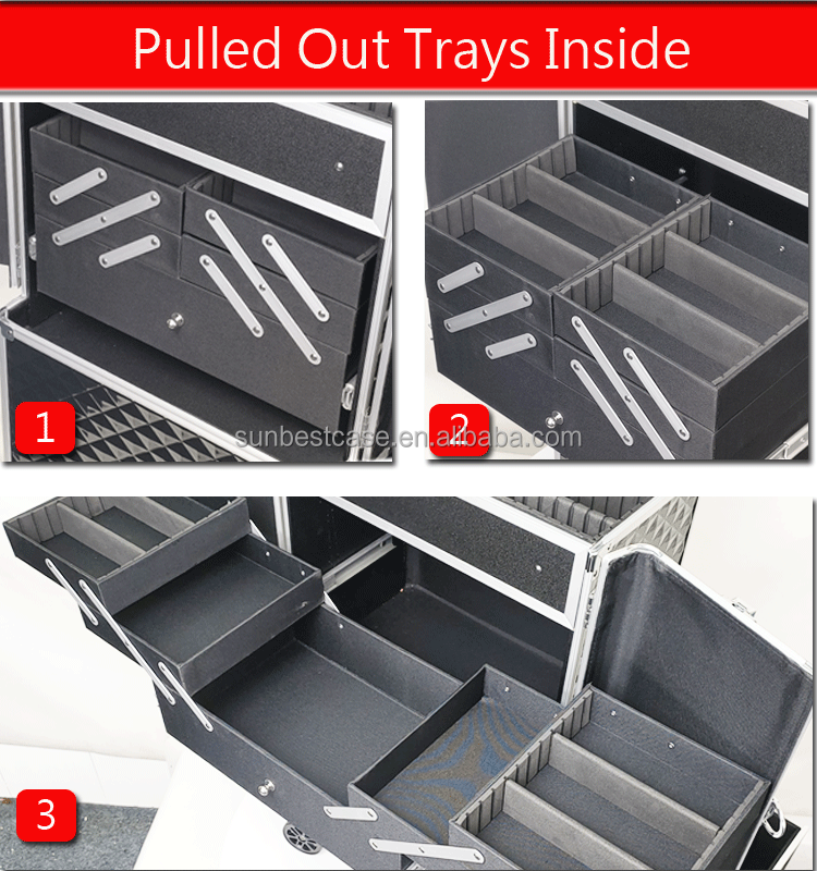 Makeup Trolley Case View 5