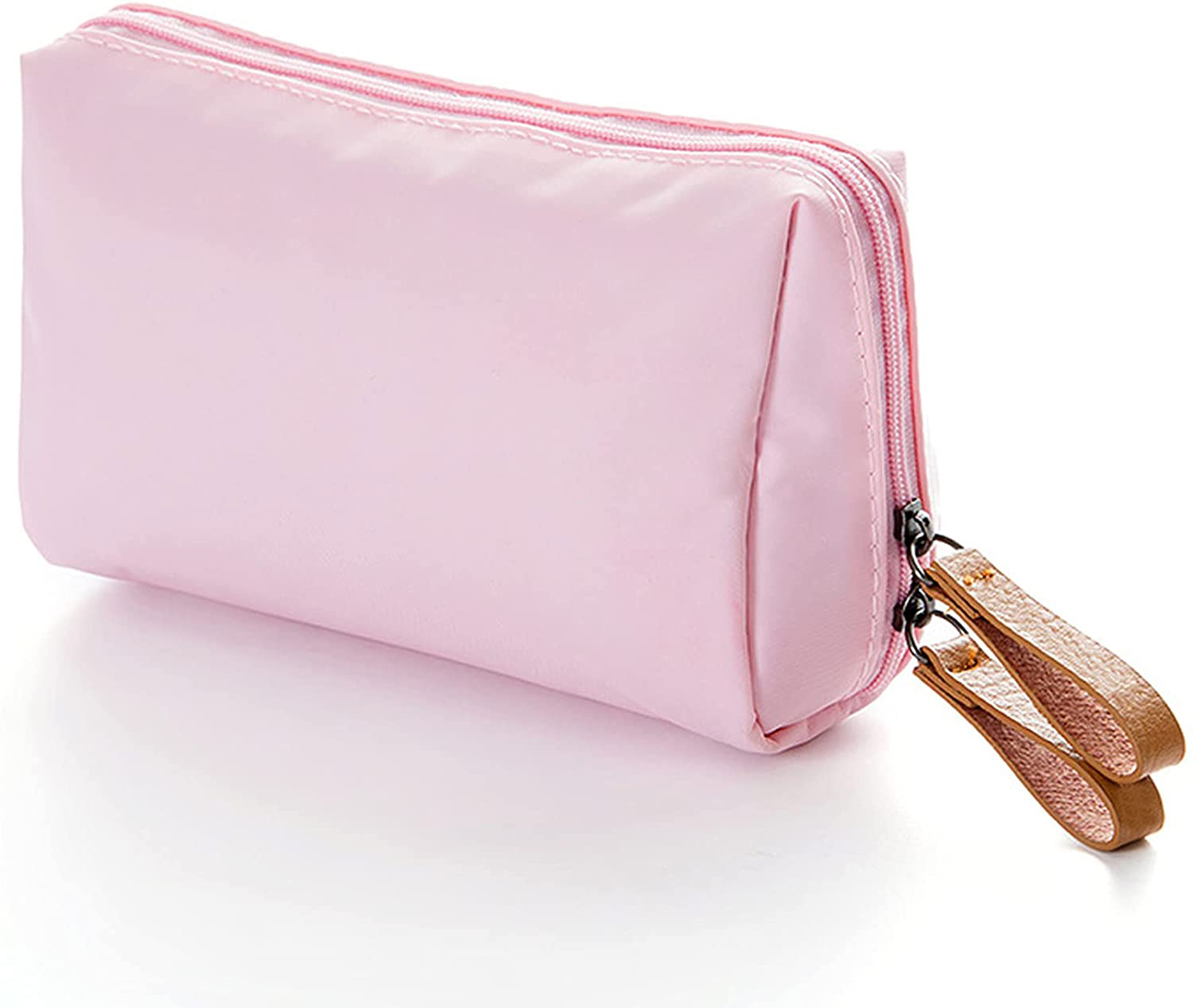 Small Cosmetic Bag Organizer Beauty Case Leather Pink Women Makeup Pouch Bag Mini Travel Cosmetic Bags
