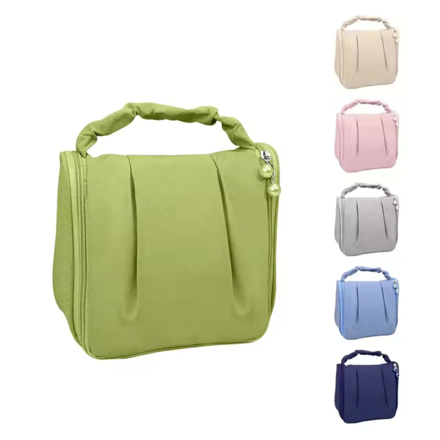 Daily Use Eco-Friendly Produtos De Beleza Luxury Detachable Mirror Small Leather Vanity Cosmetic Bag