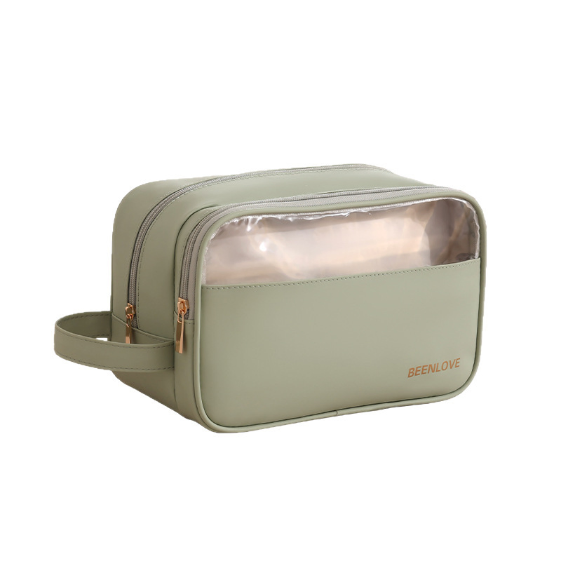 Travel Hot Sale Ginzealreal High Quality Women PU Toiletry Case Large Portable Fashionable Skincare Custom Cosmetic Vanity Pouch Beauty Bag