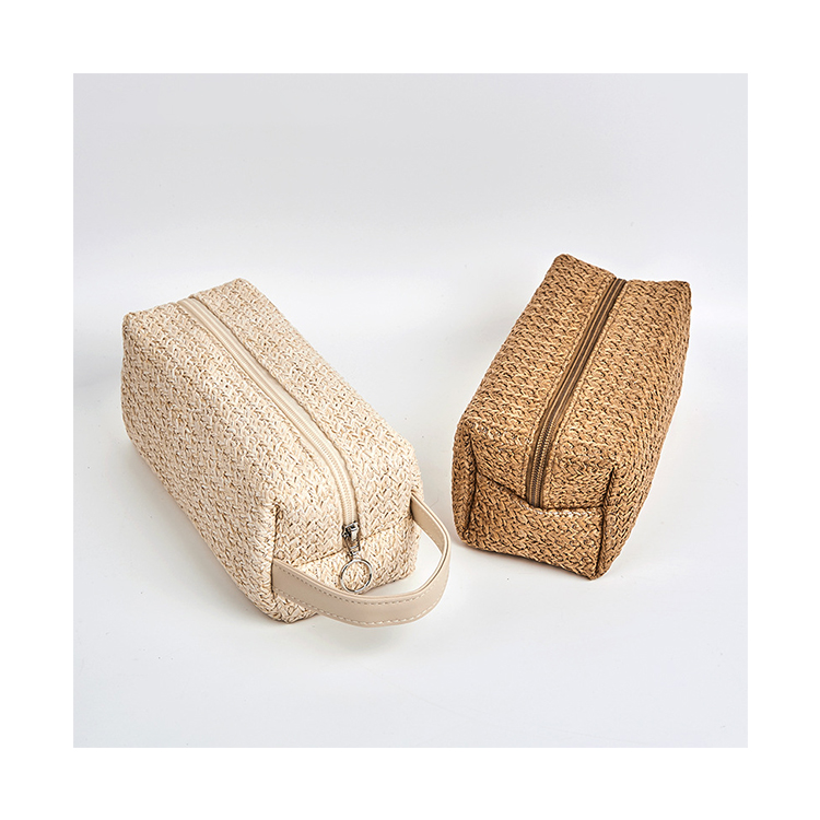 New Design Eco-friendly Woven Cosmetic Bag Travel Makeup Case Toiletry Bag for Women