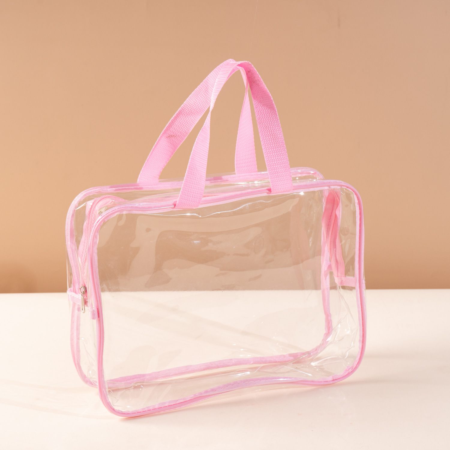 Wholesale Clear Carrying Bag Waterproof Makeup Clear Pouch Durable Pvc Travel Carry Bags Cosmetic Transparent PVC Cosmetic Bag
